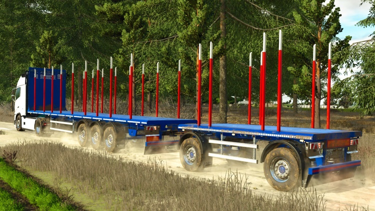 FS25 - Camara Ahşap Dorse Seti - modu