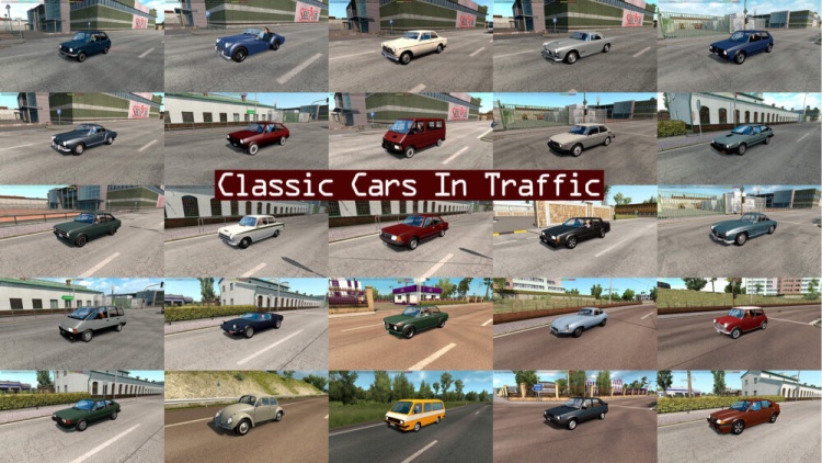 ETS2 - Klasik Otomobiller Trafik Paketi (1.60) - modu