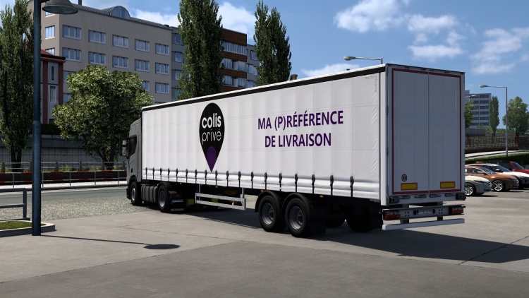 ETS2 - Colis Prive Römork Görünümü (1.59) - modu