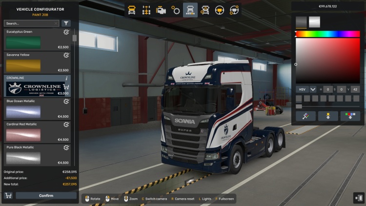 ETS2 - Scania S (1.60) için Crownline Combo Kaplama (1.60) - modu
