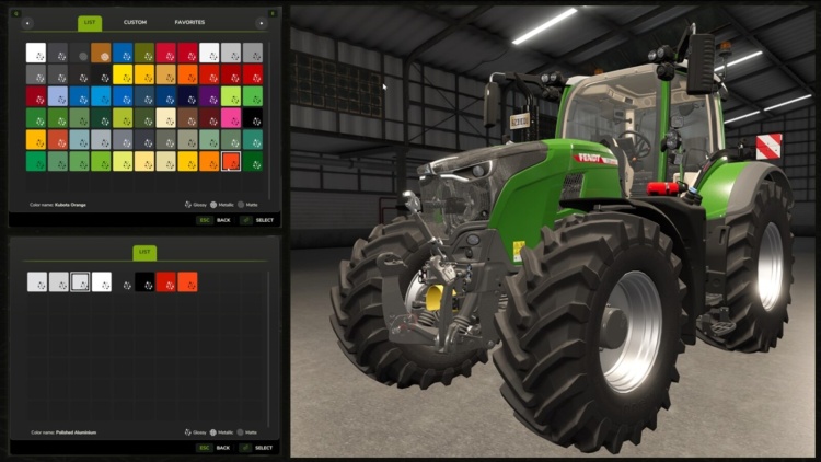 FS25 - Geliştirilmiş Renk Seçimi - modu