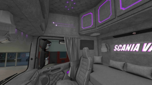 ETS2 - Alcantara NG S R PurpleLights KC (1.49) - modu