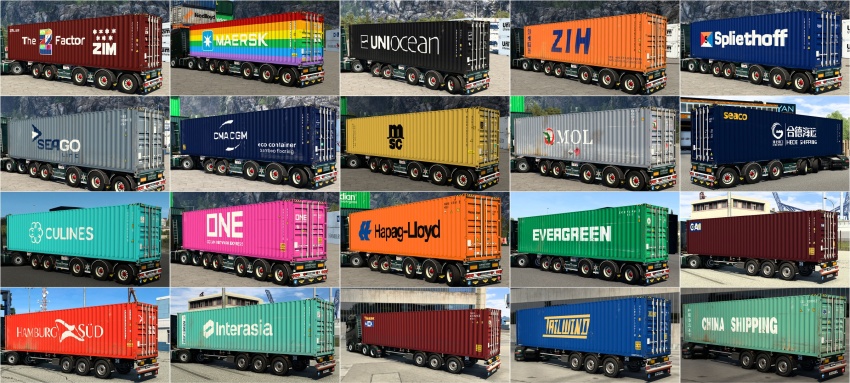 ETS2 - Arnooks Konteyner Paketi V20 (1.57) - modu