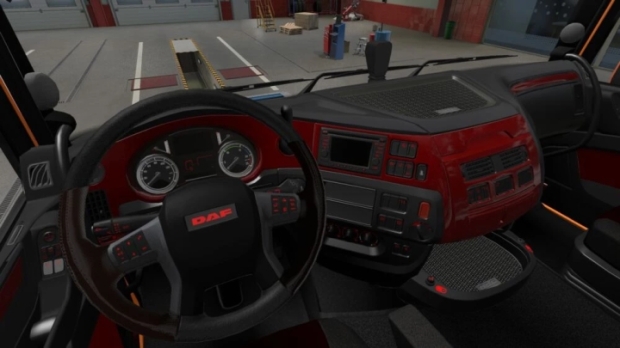 ETS2 - DAF XF Euro 6 Kırmızı İç Mekan - modu
