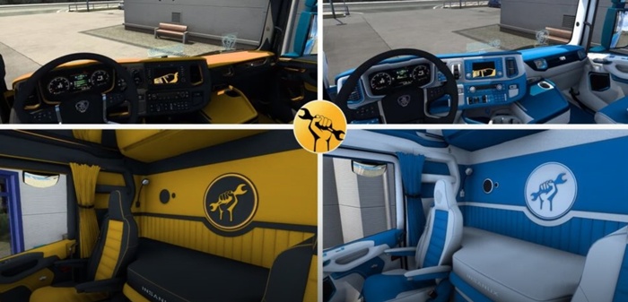 ETS2 - Insanux Scania NG İç Mekan AB (1.55) - modu