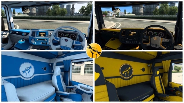 ETS2 - Insanux Scania NG İç Mekan İngiltere (1.50) - modu