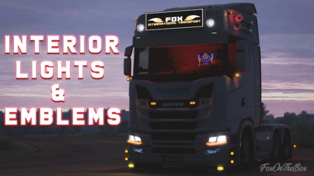 ETS2 - İç Aydınlatma ve Amblemler - modu