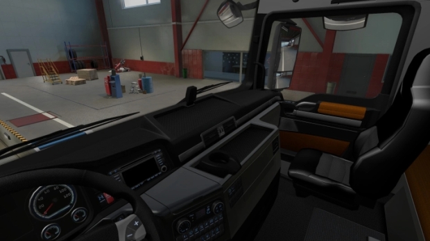ETS2 - MAN TGX Siyah İç Mekan - modu