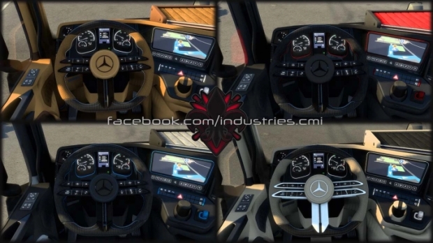 ETS2 - Mercedes-Benz Actros MP4 CMI İç Mekan Paketi - modu