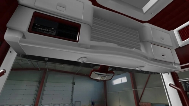 ETS2 - Renault Magnum Bordo - Beyaz İç Mekan - modu