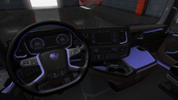 ETS2 - Scania S & R Siyah-Mor İç Tasarım - modu