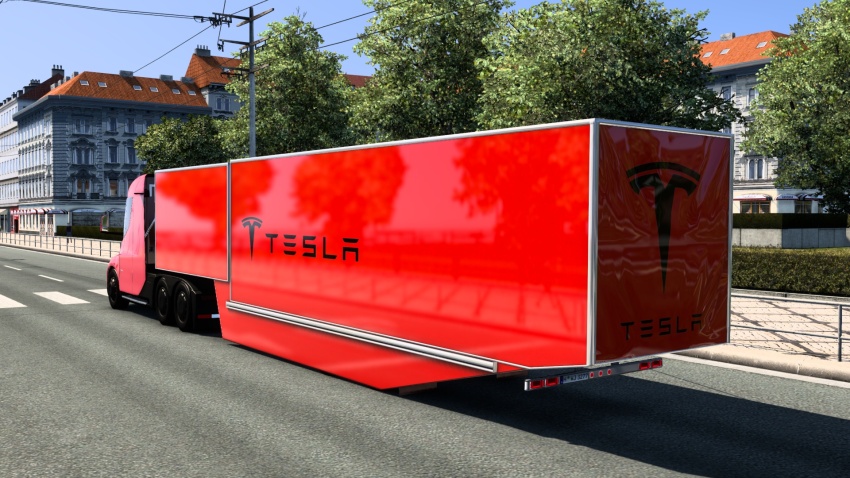ETS2 - Tesla Römorku (1.56 - 1.57) - modu