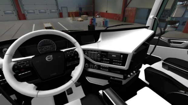 ETS2 - Volvo FH 2012 Siyah-Beyaz İç Mekan - modu