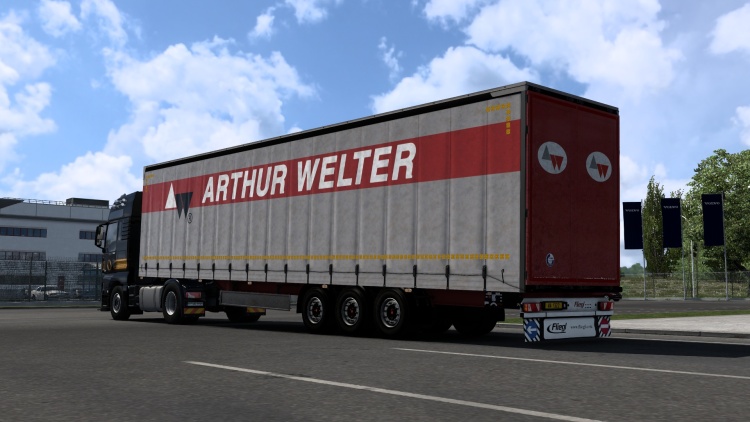ETS2 - Fliegl SDS 350 Mega Römork (1.57) - modu