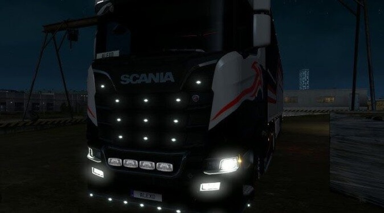 ETS2 - Scania S & R 2016 (1.59) için Sis Farı (1.59) - modu