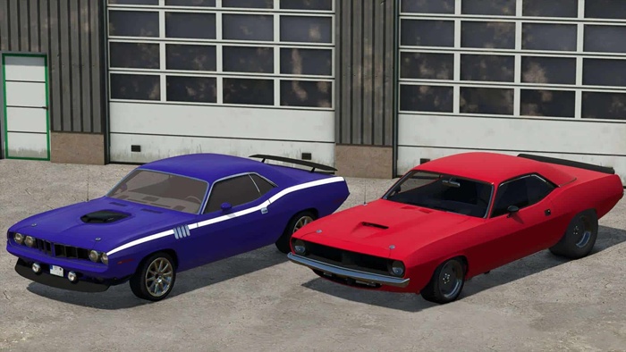 FS25 - 1971 Plymouth Cuda ve 1974 Plymouth Barracuda Drag - modu