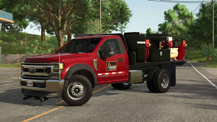 FS25 - 2020 Ford F550 Yakıt ve Yağ - modu