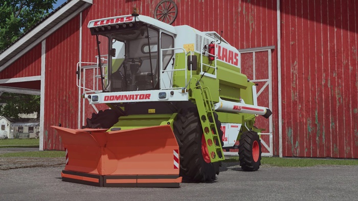FS25 - Claas Dominator Snowbine - modu