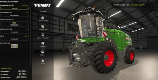 FS25 - Tanklı Fendt Katana - modu