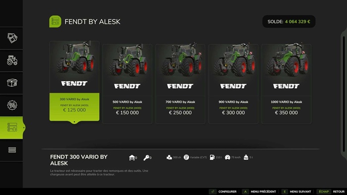 FS25 - Fendt Vario Paketi - modu