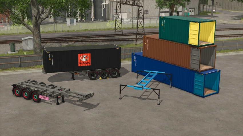 FS25 - Fliegl Nakliye Konteyneri Paketi - modu
