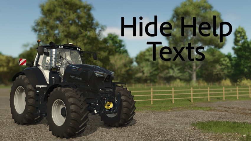 FS25 - Yardım Metinlerini Gizle - modu