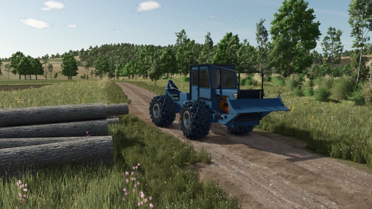 FS25 - Ev Yapımı Ağaç Çekici - modu
