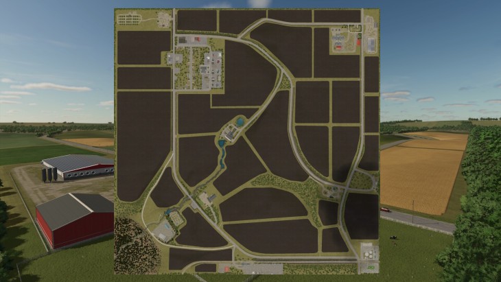 FS25 - Iowa Ovaları Manzarası - modu