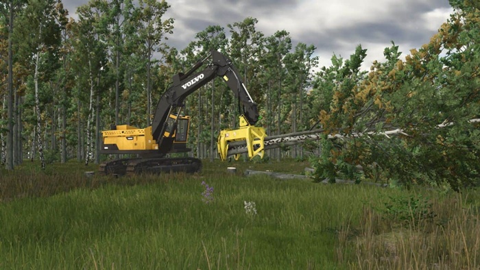 FS25 - John Deere – FD 55 Ağaç Kesme ve Toplama Kafası - modu