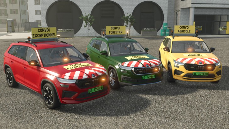 FS25 - Kodiaq Konvoy Pilotu - modu