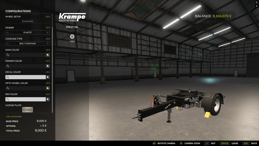 FS25 - Krampe Dolly 10L - modu