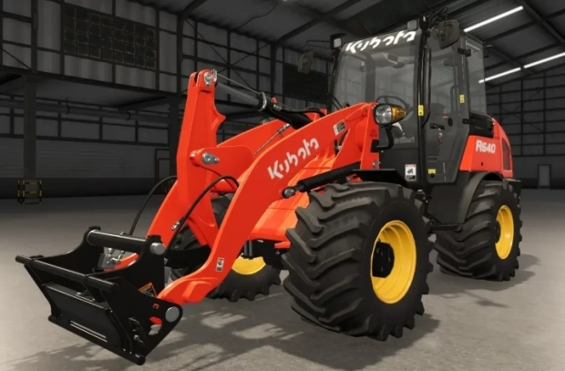 FS25 - Kubota R640 Geniş Lastikler + Jant Rengi - modu