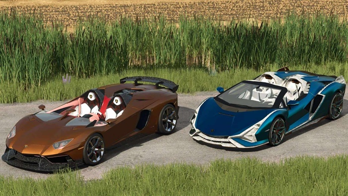 FS25 - Lamborghini Aventador J Roadster ve Sian Roadster - modu