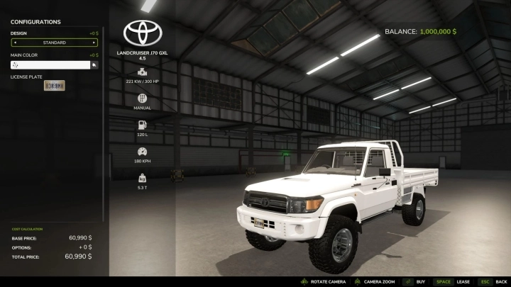 FS25 - Toyota Land Cruiser J70 GXL - modu