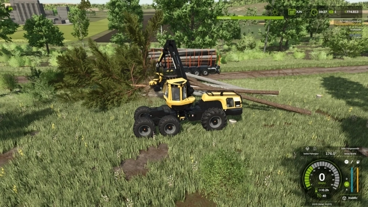 FS25 - Komatsu 951 Odun Biçerdöveri - modu