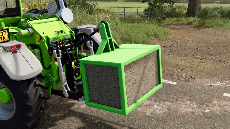 FS25 - Lizard Ev Yapımı 1900 Kg Ağırlık - modu