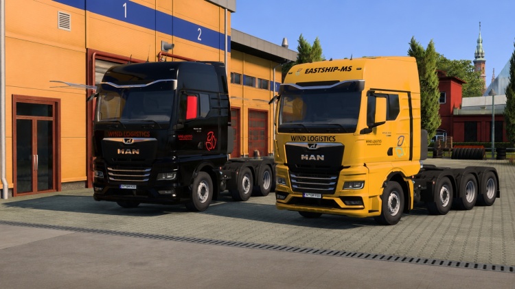 ETS2 - MAN TGX Eastship MS Wind Logistics Görsel Paketi (1.60) - modu