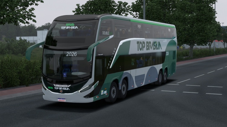 ETS2 - Marcopolo G8 1800 DD 8x2 Scania (1.60) kapak gorseli