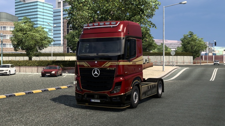 ETS2 - Mercedes-Benz Actros MP4 Gold Edition Görsel Tema (1.58) - modu