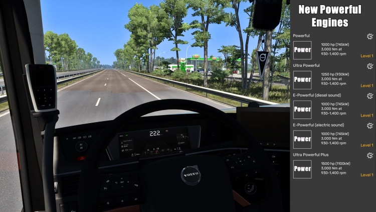 ETS2 - Yeni Güçlü Motorlar (1.60) - modu