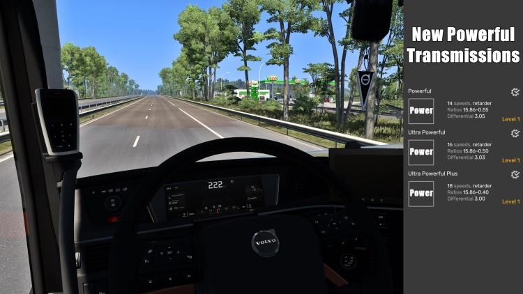 ETS2 - Yeni Güçlü Şanzımanlar (1.60) - modu