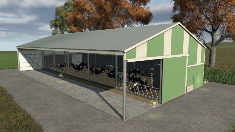 FS25 - Sığırlar İçin Yerleştirilebilir Ahır - modu