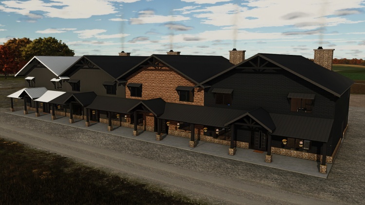 FS25 - Yerleştirilebilir BarnDom Genişletmesi - modu