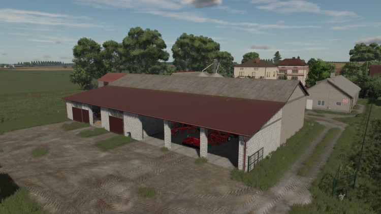 FS25 - İneklerin Bulunduğu Yerleştirilebilir Büyük Ahır - modu