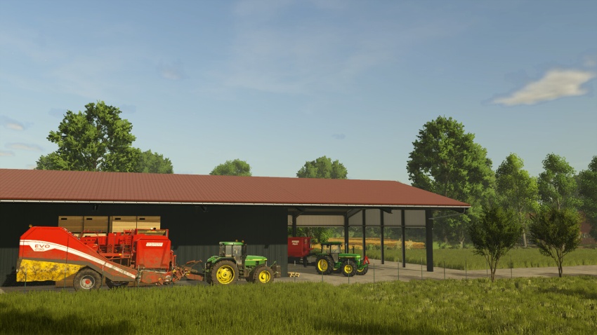 FS25 - Yerleştirilebilir Sandık Depolama Kulübesi - modu