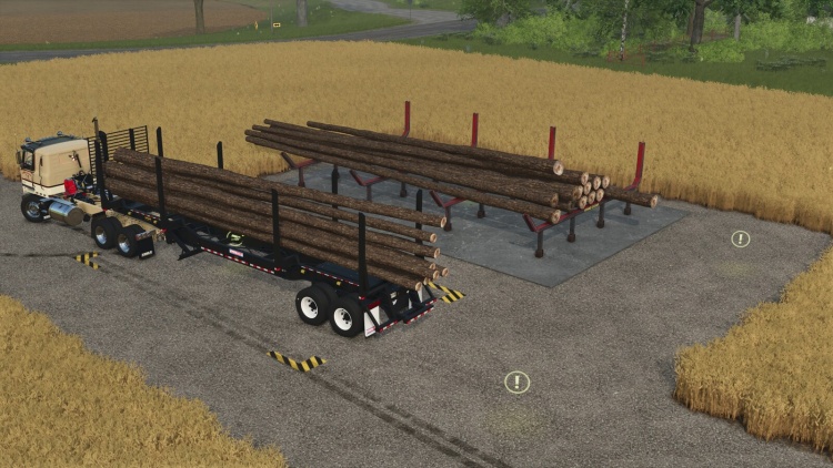 FS25 - Yerleştirilebilir Ormancılık Satış Noktası - modu
