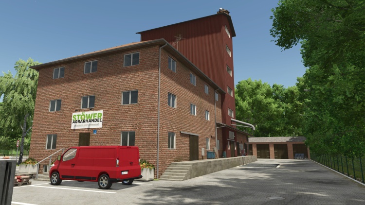 FS25 - Yerleştirilebilir Alman Tahıl Değirmeni Paketi - modu