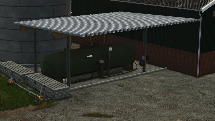 FS25 - Yerleştirilebilir Büyük Çiftlik Akaryakıt İstasyonu - modu