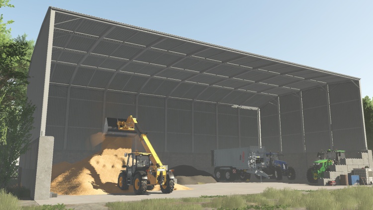 FS25 - Yerleştirilebilir Orta Taneli Salon - modu