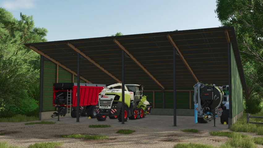 FS25 - Yerleştirilebilir Barınak ve Depolama Alanı - modu
